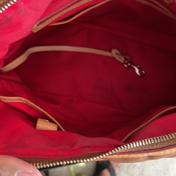 Dooney and Bourke Quilted Hobo Bag in Brown/Cognac (J2426800) - Picture 8 of 9